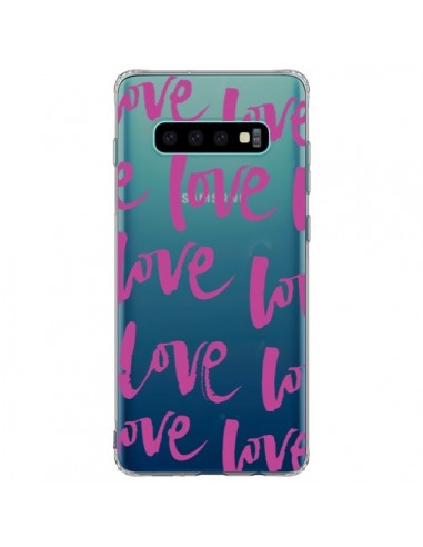 Coque Samsung S10 Plus Love Love Love Amour Transparente - Dricia Do