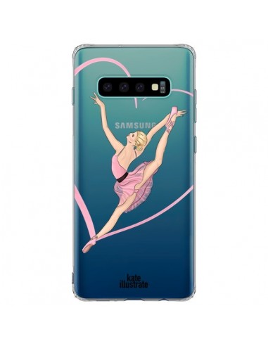 Coque Samsung S10 Plus Ballerina Jump In The Air Ballerine Danseuse Transparente - kateillustrate