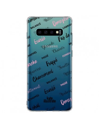 Coque Samsung S10 Plus Ballerina Ballerine Mots Transparente - kateillustrate