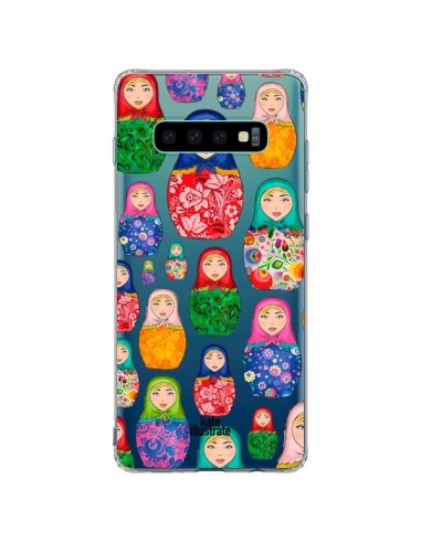 Coque Samsung S10 Plus Matryoshka Dolls Poupées Russes Transparente - kateillustrate