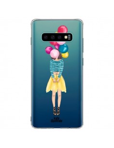Coque Samsung S10 Plus Girls Balloons Ballons Fille...
