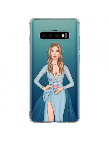 Coque Samsung S10 Plus Cheers Diner Gala Champagne Transparente - kateillustrate