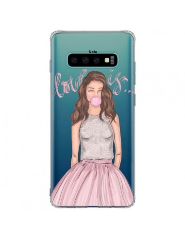 Coque Samsung S10 Plus Bubble Girl Tiffany Rose Transparente - kateillustrate