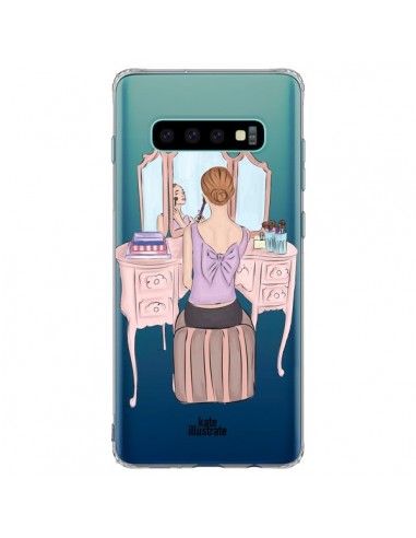 Coque Samsung S10 Plus Vanity Coiffeuse Make Up Transparente - kateillustrate