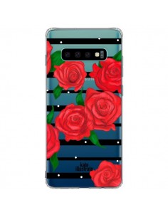 Coque Samsung S10 Plus Red Roses Rouge Fleurs Flowers...