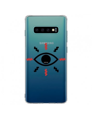 Coque Samsung S10 Plus Eye I See You Oeil Transparente - Koura-Rosy Kane