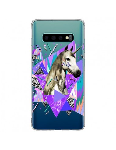 Coque Samsung S10 Plus Licorne Unicorn Azteque Transparente - Kris Tate