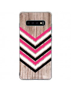 Coque Samsung S10 Plus Tribal Aztèque Bois Wood Flèche...