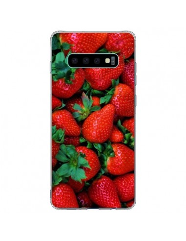 Coque Samsung S10 Plus Fraise Strawberry Fruit - Laetitia