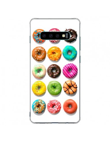 Coque Samsung S10 Plus Donuts Multicolore Chocolat Vanille - Laetitia
