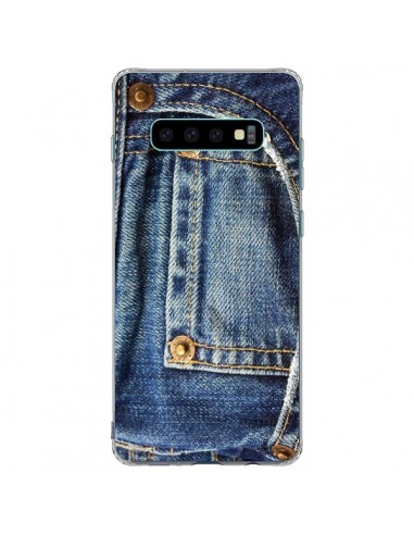 Coque Samsung S10 Plus Jean Bleu Vintage - Laetitia