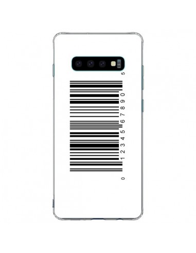 Coque Samsung S10 Plus Code Barres Noir - Laetitia