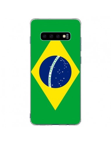 Coque Samsung S10 Plus Drapeau Brésil Brésilien - Laetitia