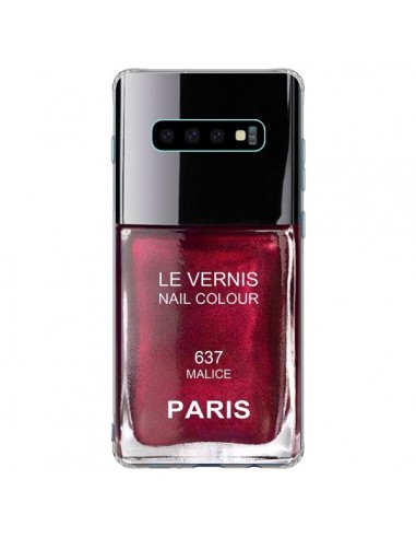 Coque Samsung S10 Plus Vernis Paris Malice Violet - Laetitia