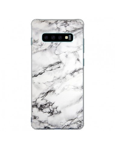 Coque Samsung S10 Plus Marbre Marble Blanc White - Laetitia