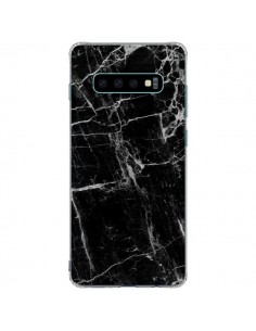 Coque Samsung S10 Plus Marbre Marble Noir Black - Laetitia