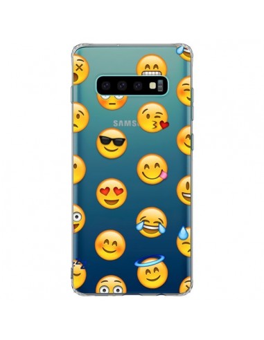 Coque Samsung S10 Plus Smiley Emoticone Emoji Transparente - Laetitia