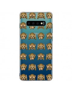Coque Samsung S10 Plus Singe Monkey Emoticone Emoji...