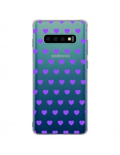 Coque Samsung S10 Plus Coeur Heart Love Amour Violet...