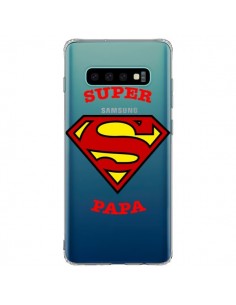 Coque Samsung S10 Plus Super Papa Transparente - Laetitia