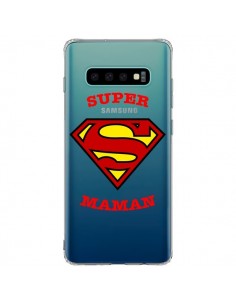 Coque Samsung S10 Plus Super Maman Transparente - Laetitia