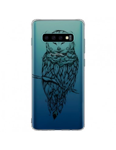 Coque Samsung S10 Plus Chouette Hiver Transparente - LouJah