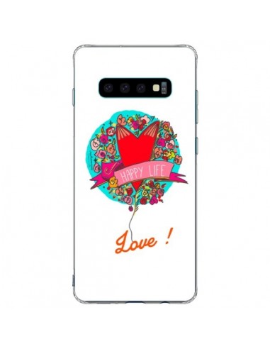 Coque Samsung S10 Plus Love Happy Life - Leellouebrigitte