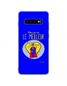 Coque Samsung S10 Plus Le meilleur Papa Fête des Pères -...