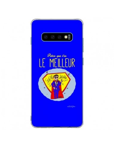 Coque Samsung S10 Plus Le meilleur Papa Fête des Pères - Leellouebrigitte