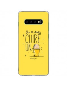Coque Samsung S10 Plus Va te faire cuir un oeuf jaune -...
