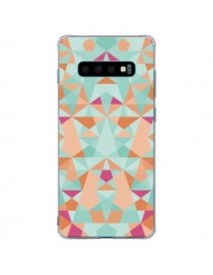 Coque Samsung S10 Plus Azteque Vert - Leandro Pita