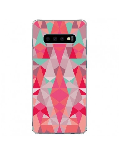 Coque Samsung S10 Plus Azteque Rouge - Leandro Pita