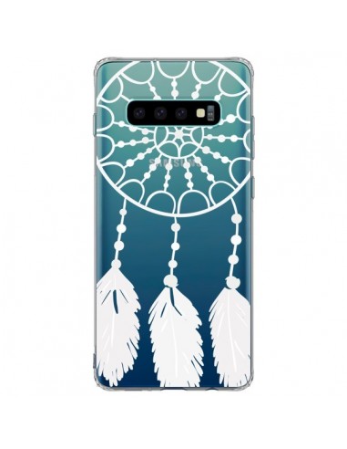 Coque Samsung S10 Plus Attrape Rêves Blanc Dreamcatcher Transparente - Petit Griffin