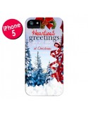 Coque iPhone 5/5S et SE Voeux Joyeux Noël - Eleaxart