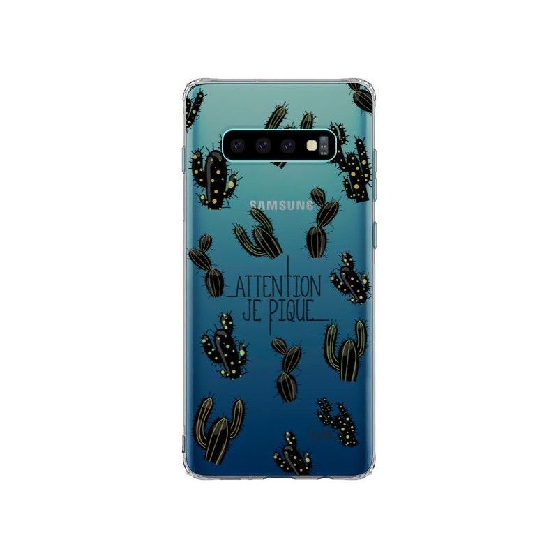 Coque Samsung S10 Plus Cactus Je Pique Transparente - Lolo Santo