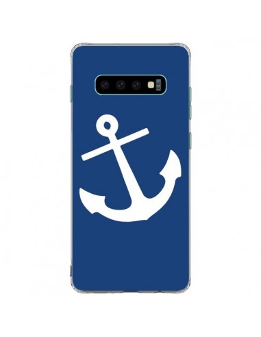 Coque Samsung S10 Plus Ancre Navire Navy Blue Anchor - Mary Nesrala