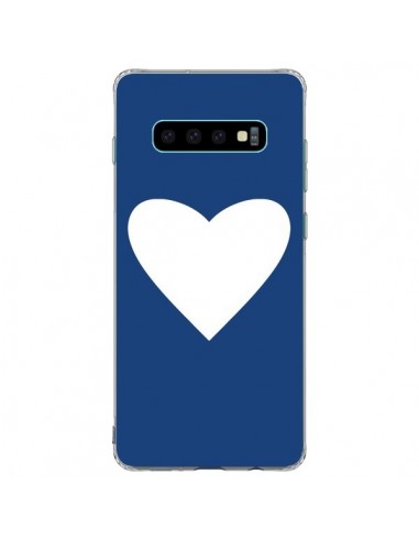 Coque Samsung S10 Plus Coeur Navy Blue Heart - Mary Nesrala