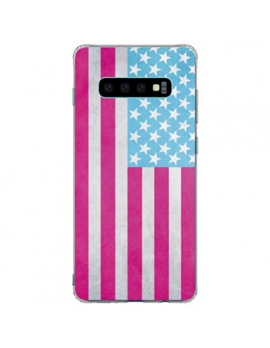 Coque Samsung S10 Plus Drapeau USA Vintage - Mary Nesrala