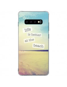 Coque Samsung S10 Plus Life is better at the beach Ete...