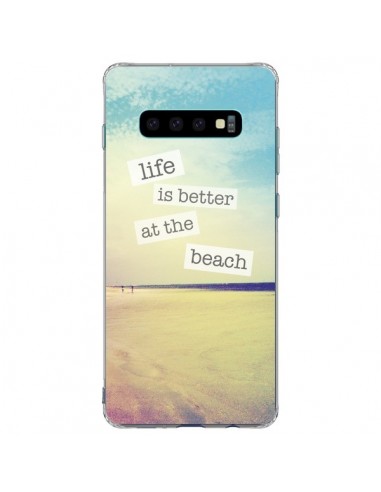 Coque Samsung S10 Plus Life is better at the beach Ete Summer Plage - Mary Nesrala