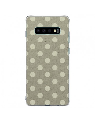 Coque Samsung S10 Plus Pois Polka Camel - Mary Nesrala