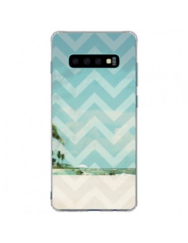 Coque Samsung S10 Plus Chevron Beach Dreams Triangle Azteque - Mary Nesrala