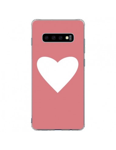 Coque Samsung S10 Plus Coeur Corail - Mary Nesrala