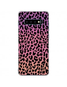 Coque Samsung S10 Plus Leopard Hot Rose Corail - Mary...