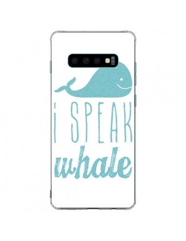 Coque Samsung S10 Plus I Speak Whale Baleine Bleu - Mary Nesrala