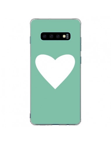 Coque Samsung S10 Plus Coeur Mint Vert - Mary Nesrala