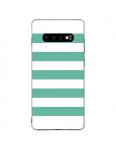 Coque Samsung S10 Plus Bandes Mint Vert - Mary Nesrala