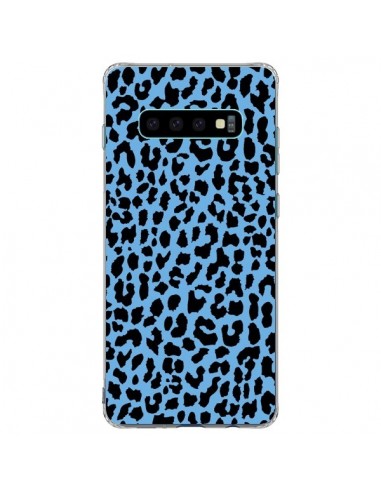 Coque Samsung S10 Plus Leopard Bleu Neon - Mary Nesrala