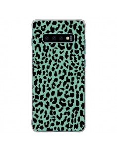 Coque Samsung S10 Plus Leopard Mint Vert Neon - Mary Nesrala