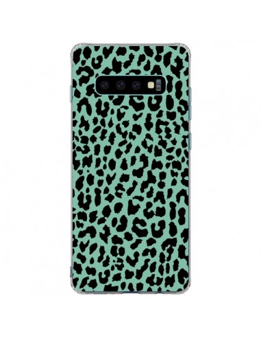Coque Samsung S10 Plus Leopard Mint Vert Neon - Mary Nesrala